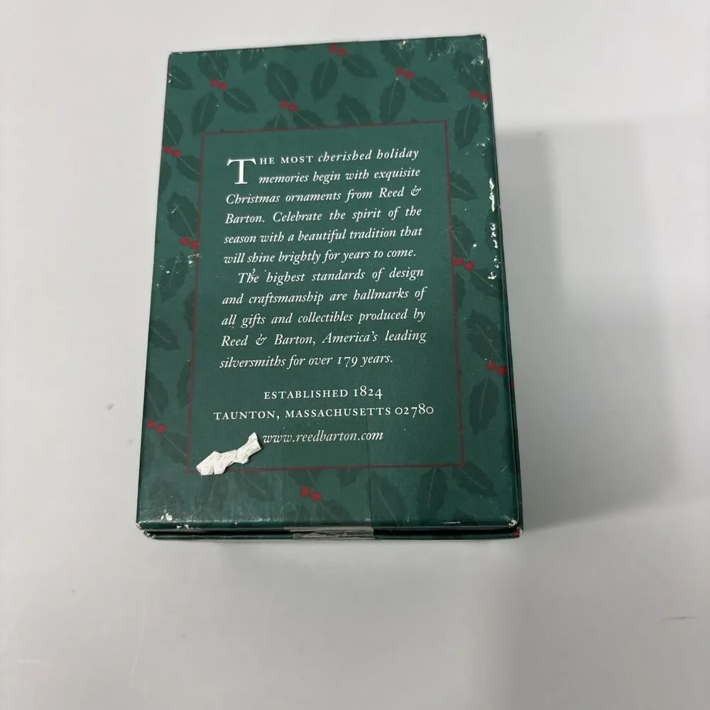 Reed and Barton Christmas Bell Silver Plated Bell Engraved 'Christmas' 2003 Box